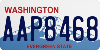 WA license plate AAP8468