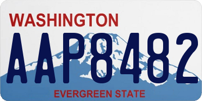 WA license plate AAP8482