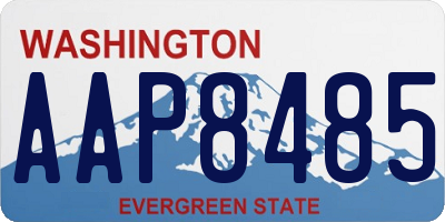 WA license plate AAP8485