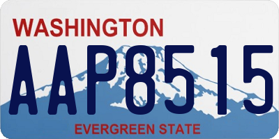 WA license plate AAP8515