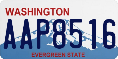 WA license plate AAP8516