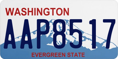 WA license plate AAP8517