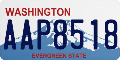 WA license plate AAP8518