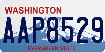 WA license plate AAP8529