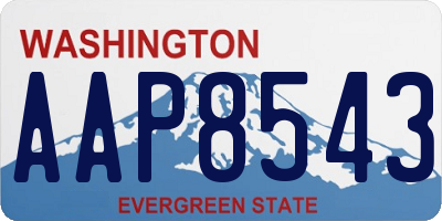 WA license plate AAP8543