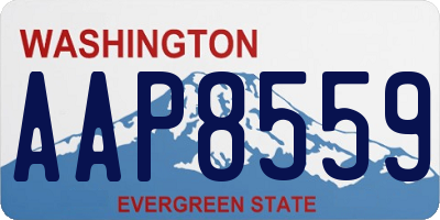 WA license plate AAP8559