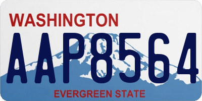 WA license plate AAP8564