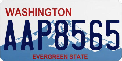 WA license plate AAP8565