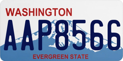 WA license plate AAP8566
