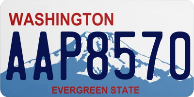 WA license plate AAP8570