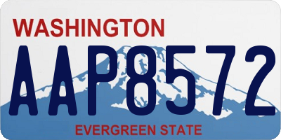 WA license plate AAP8572