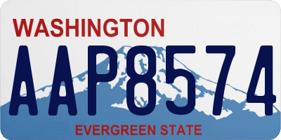 WA license plate AAP8574
