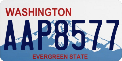 WA license plate AAP8577