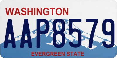 WA license plate AAP8579