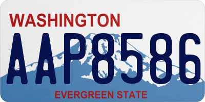 WA license plate AAP8586