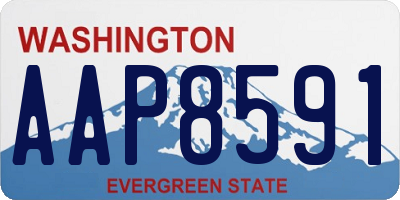 WA license plate AAP8591