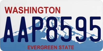 WA license plate AAP8595