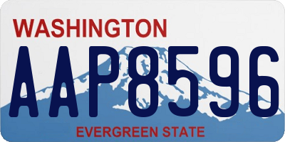 WA license plate AAP8596