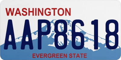 WA license plate AAP8618