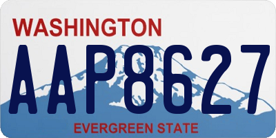 WA license plate AAP8627
