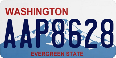 WA license plate AAP8628