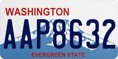 WA license plate AAP8632