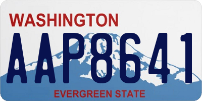 WA license plate AAP8641