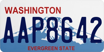WA license plate AAP8642