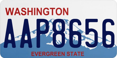 WA license plate AAP8656