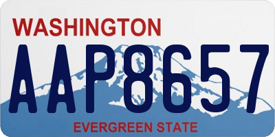 WA license plate AAP8657