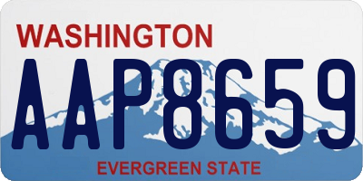 WA license plate AAP8659