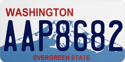 WA license plate AAP8682