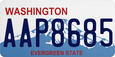 WA license plate AAP8685