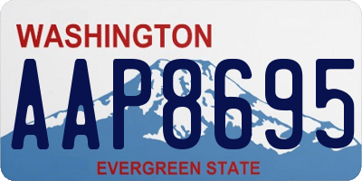 WA license plate AAP8695