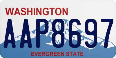 WA license plate AAP8697