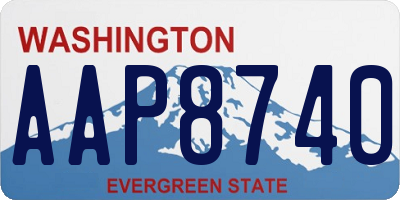 WA license plate AAP8740