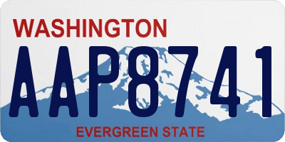 WA license plate AAP8741