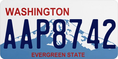 WA license plate AAP8742