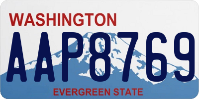 WA license plate AAP8769