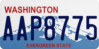 WA license plate AAP8775