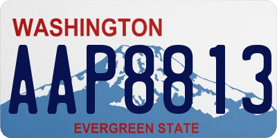 WA license plate AAP8813