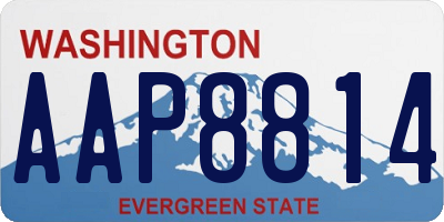 WA license plate AAP8814