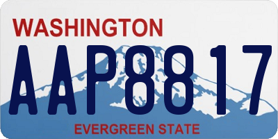 WA license plate AAP8817