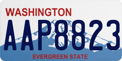 WA license plate AAP8823