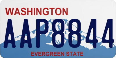WA license plate AAP8844