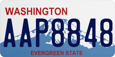 WA license plate AAP8848