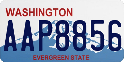 WA license plate AAP8856