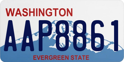WA license plate AAP8861