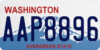 WA license plate AAP8896