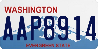 WA license plate AAP8914